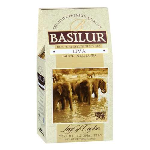 Чай Basilur Лист Цейлона черный цейлонский байховый листовой 200 г в Спар