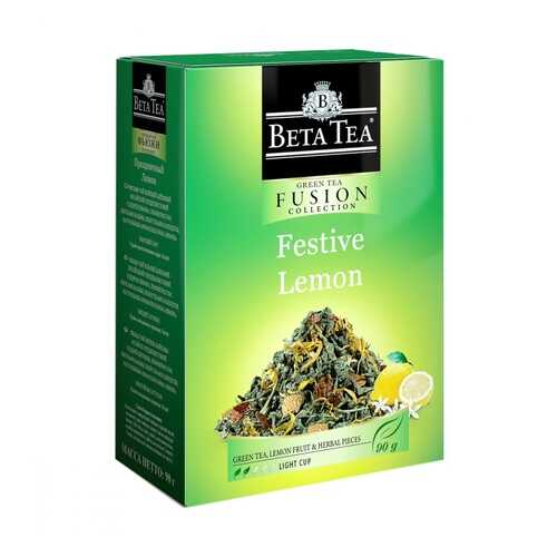 Чай Beta Tea Fusion Collection. Праздничный лимон с добавками 90 г в Спар