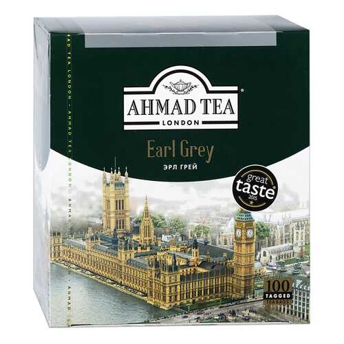 Чай Чайный лист Ahmad Tea earl grey черный 100 пакетиков в Спар