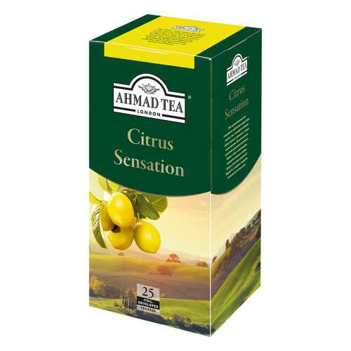 Чай черный Ahmad Tea citrus sensation с лимоном и лаймом 25 пакетиков в Спар