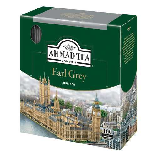 Чай черный Ahmad Tea earl grey 100 пакетиков в Спар