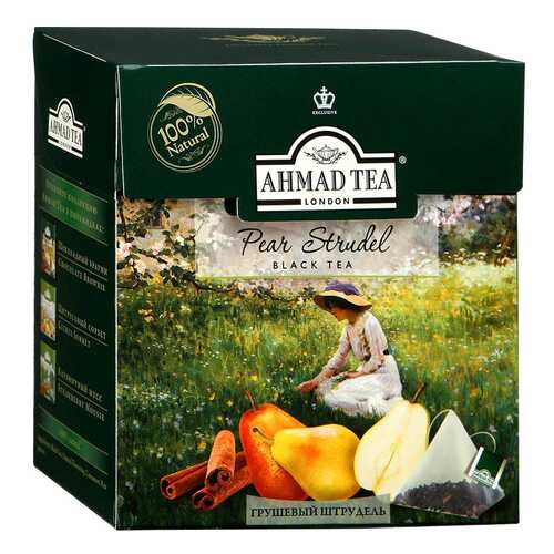 Чай черный Ahmad Tea грушевой штрудель 20 пакетиков в Спар