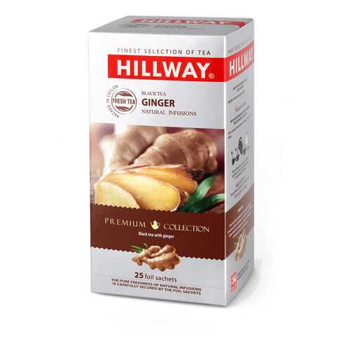Чай черный байховый HILLWAY c имбирем, 25 пак. в Спар