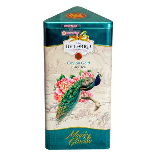 Чай черный Betford Magic garden павлин 300 г в Спар