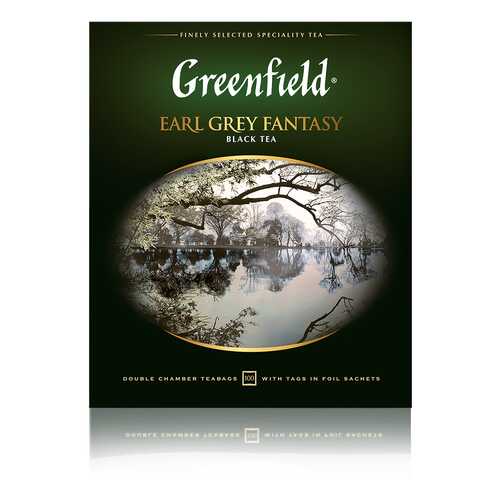 Чай черный Greenfield Earl Grey Fantasy 100 пакетиков в Спар