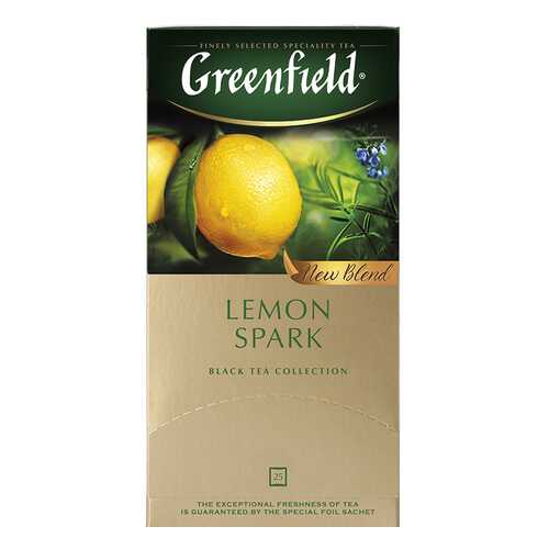 Чай черный Greenfield Lemon Spark 25 пакетиков в Спар