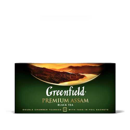 Чай черный Greenfield Premium Assam 25 пакетиков в Спар