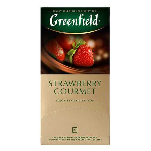 Чай черный Greenfield Strawberry Gourmet 25 пакетиков в Спар