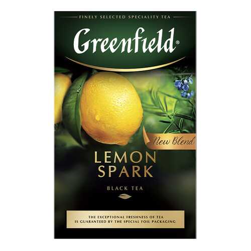 Чай черный листовой Greenfield Lemon Spark 100 г в Спар