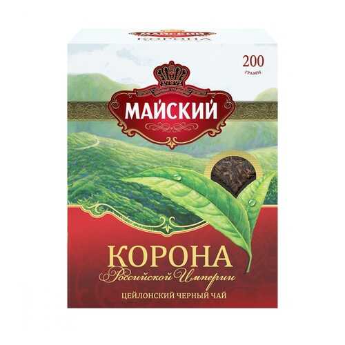 Чай черный Майский корона Российской Империи листовой 200 г в Спар