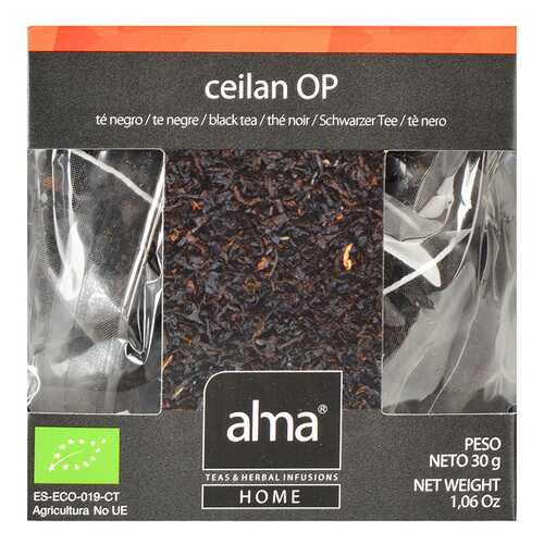 Чай черный Organic Alma Home цейлонский 15*1.86 г в Спар