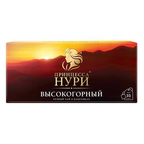 Чай черный Принцесса Нури Высокогорный 25 пакетиков в Спар