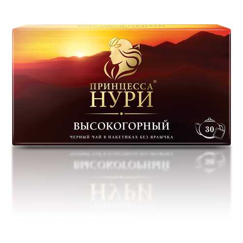 Чай черный Принцесса Нури Высокогорный 30 пакетиков без ярлыка в Спар