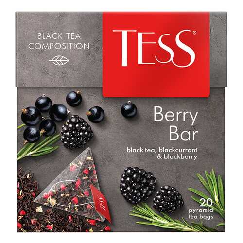 Чай черный Tess Berry Bar 20 пакетиков в Спар