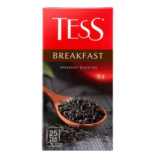 Чай черный Tess Breakfast 25 пакетиков в Спар