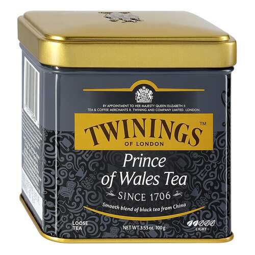 Чай черный Twinings принц уэльский байховый среднелистовой 100 г в Спар