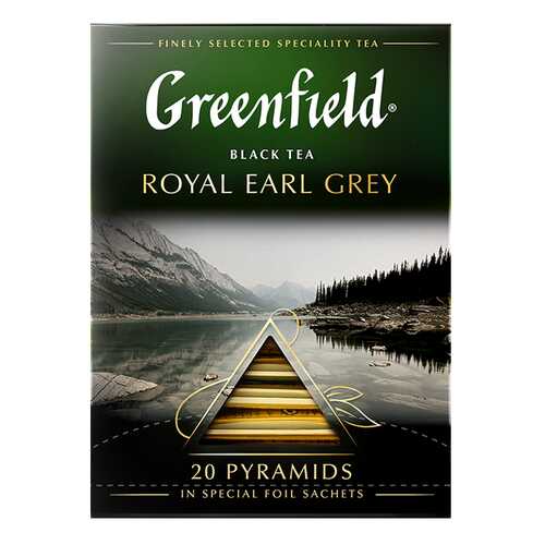 Чай черный в пирамидках Greenfield Royal Earl Grey 20 пакетиков в Спар