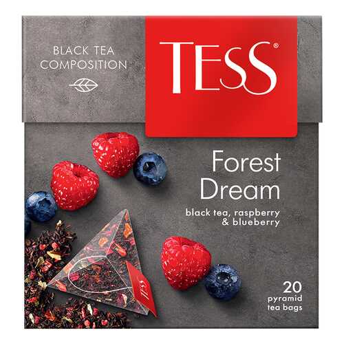 Чай черный в пирамидках Tess Forest Dream 20 пакетиков в Спар