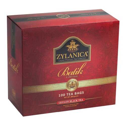 Чай черный Zylanica batik design 100 пакетиков в Спар