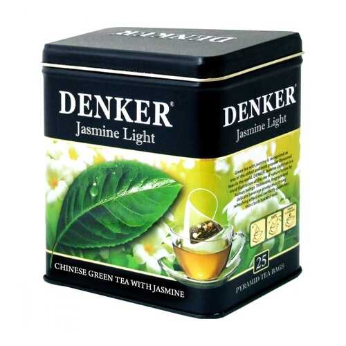 Чай Denker Jasmine Light зеленый с жасмином 25 пирамидок в Спар