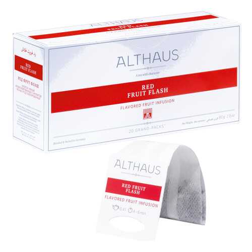 Чай фруктовый в пакетах для чайника Althaus ред фрут флэш 20*4 г в Спар