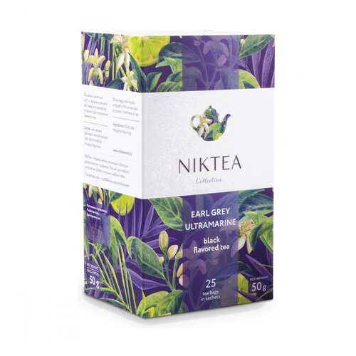 Чай Niktea Earl Grey Ultramarine черный с бергамотом 25 пакетиков в Спар