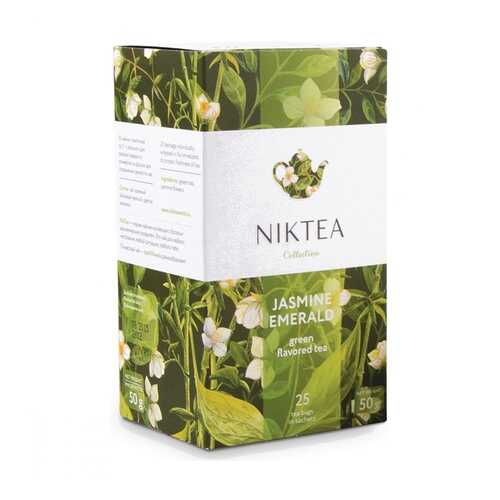 Чай Niktea Jasmine Emerald зеленый с жасмином 25 пакетиков в Спар