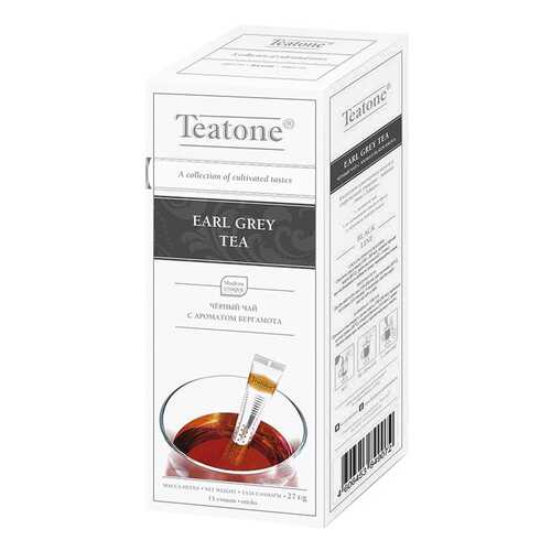 Чай Teatone earl grey черный байховый с ароматом бергамота в стиках 1.8 г 100 штук в Спар