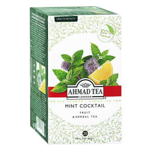 Чай травяной Ahmad tea mint cocktail 20 пакетиков в Спар