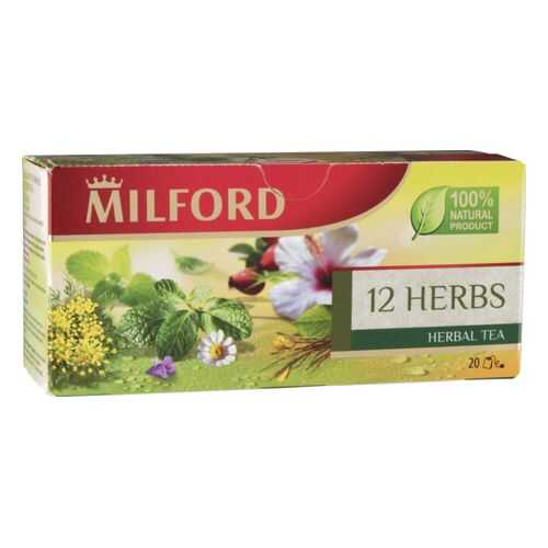 Чай травяной Milford 12 herbs 20 пакетиков в Спар