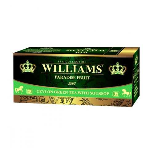 Чай Williams Paradise Fruit зеленый с добавками 25 пакетиков в Спар