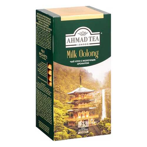 Чай зеленый Ahmad Tea milk oolong 25 пакетиков в Спар