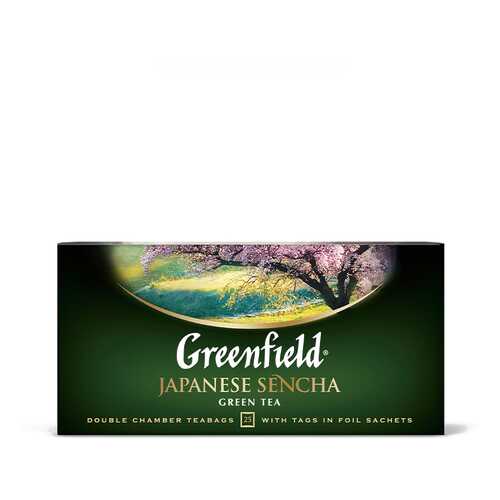 Чай зеленый Greenfield Japanese Sencha 25 пакетиков в Спар