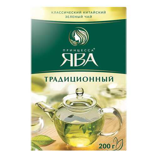 Чай зеленый листовой Принцесса Ява Традиционный 200 г в Спар