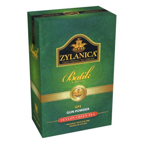 Чай зеленый листовой Zylanica batik design 100 г в Спар