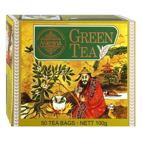 Чай зеленый Mlesna Green Tea, 50 пак*2г Шри-Ланка в Спар