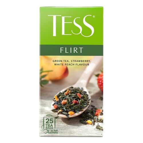Чай зеленый Tess Flirt 25 пакетиков в Спар