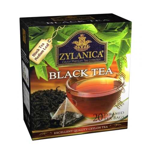 Чай Zylanica Black tea черный 20 пирамидок в Спар