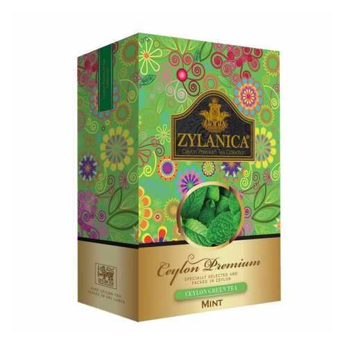 Чай Zylanica Ceylon Premium зеленый листовой с мятой 100 г в Спар