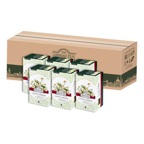 Травяной чай Ahmad Tea ромашка-лимонный сорго Камомайл монинг в пакетиках 20х1,5г - 6 штук в Спар