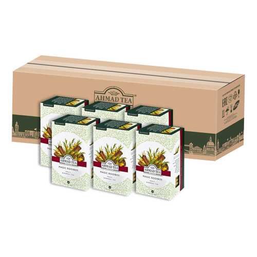 Травяной чай Ahmad Tea с корицей Мэджик ройбуш в пакетиках 20х1,5г - 6 штук в Спар