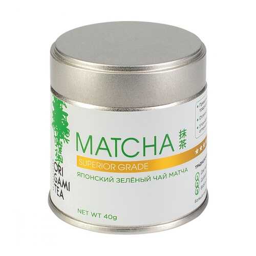 Японский зеленый чай Origami Tea Matcha Superior Grade порошковый 40 г в Спар