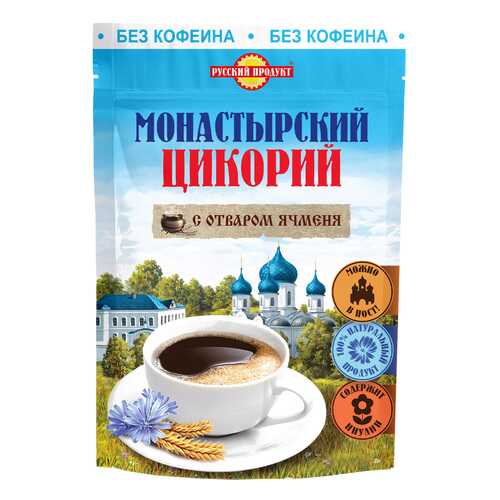 Цикорий монастырский с отваром ячменя Русский Продукт 85 г в Спар