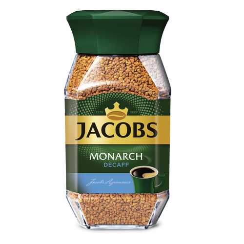 Кофе Jacobs monarch decaff натуральный растворимый сублимированный 95 г в Спар