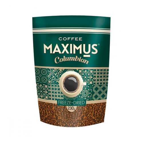 Кофе Maximus Columbian растворимый 230 г в Спар