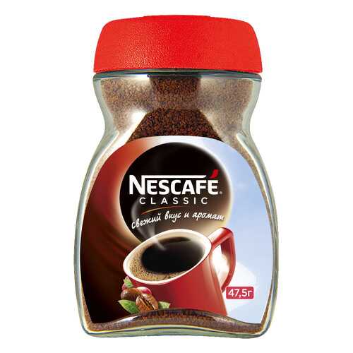 Кофе растворимый Nescafe classic стеклянная банка 47.5 г в Спар