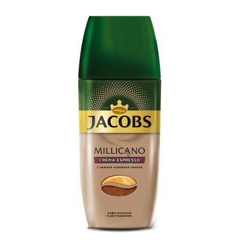 Кофе растворимый с добавлением молотого Jacobs millicano crema espresso 95 г в Спар