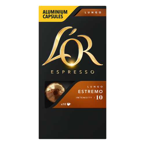 Кофе в алюминиевых капсулах L'OR Espresso Lungo Estremo 10 шт в Спар