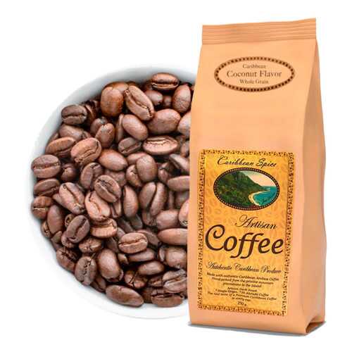 Кофе в зернах Caribbean Spice Artisan Kosher Coffee Coconut Grain кокос 250 г в Спар