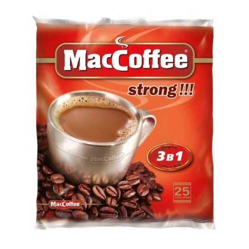 Кофейный напиток растворимый MacCoffee strong 3в1 50 г 16 штук в Спар